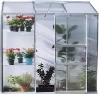 Vitavia - Anlehn-gew&auml;chshaus 'ida 1300', Aluminium Eloxiert, 1,3 M2, 4 Mm Hkp