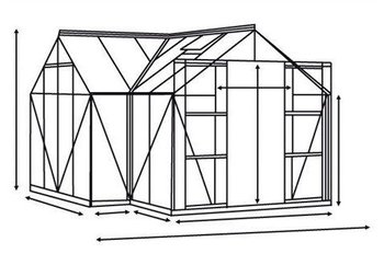 Vitavia Sirona 13000 (3mm ESG, Alu grün) – Vitavia Sirona 13000 für ganzjährigen Pflanzengenuss