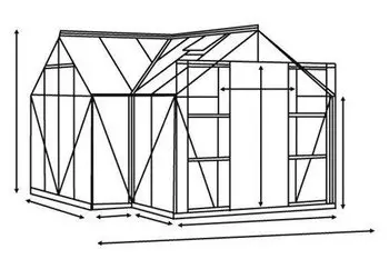 Vitavia Sirona 13000 (3mm ESG, Alu schwarz) – Vitavia Sirona 13000 (3mm ESG, Alu schwarz) – Das perfekte Gewächshaus für Ihren Garten