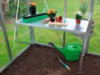 Pflanztisch Mit Hkp Arbeitsplatte, Aluminium Eloxiert - Vitavia