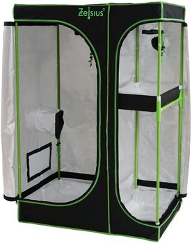 Zelsius Grow Tent 160 x 120 x 205 cm schwarz/grün Pflanzenzucht Indoor