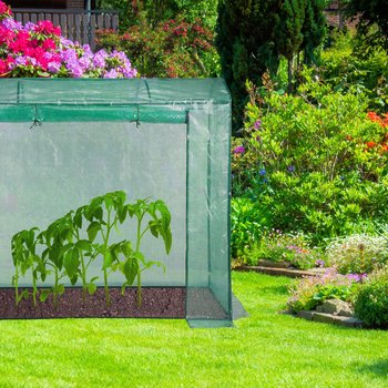Relaxdays Tomatengewächshaus 170 x 80 x 200 cm grün – Stahlgestell für standfesten Wetterschutz