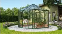 Vitavia Gew&auml;chshaus "Pi 9000, mit Stahlfundamentrahmen" Alu-Profile,3 mm