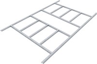Pergart Fundamentbodenrahmen F&uuml;r Ger&auml;tehaus "frankfurt Ii 86", Aluminium Blank, 180