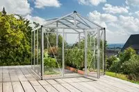 Vitavia Gew&auml;chshaus "Zeus 6200" Alu-Profile, 3 mm Sicherheitsglas, Dach 10 mm