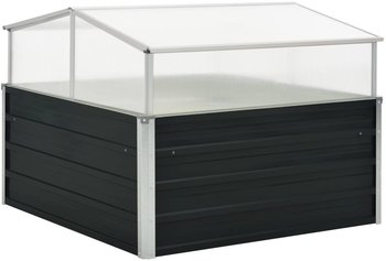 vidaXL Gewächshaus 100x100x77 cm Verzinkter Stahl Anthrazit