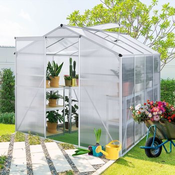 Juskys Gewächshaus 4,75m² (21044) – Juskys Gewächshaus 4,75m² (21044) – stabile Aluminiumkonstruktion für langlebigen Garteneinsatz