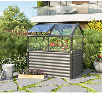 Vitavia Barrison 89 x 127 x 135 cm (3 mm ESG, Alu dunkelgrau)