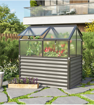 Vitavia Barrison 89 x 127 x 135 cm (4 mm HKP, Alu dunkelgrau)