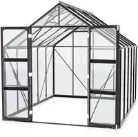 Vitavia Gew&auml;chshaus "Domus 8300" Doppelschwingt&uuml;ren und bodentiefer T&uuml;rschwelle, 3
