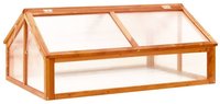 vidaXL Gew&auml;chshaus Braun 114x80x50 cm Tannenholz