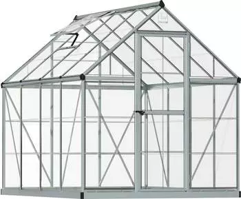 Palram Harmony (0,7 mm PC, Alu silber) – Palram Harmony (0,7 mm PC, Alu silber): Das ideale Gewächshaus für Ihren Garten