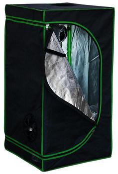 Melko Indoor-Gewächshaus 40 x 40 x 120 cm schwarz/grün
