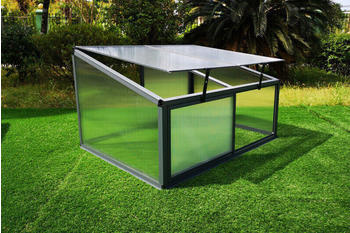 Outflexx Hochbeetaufsatz 116 x 86 x 60 cm Alu/Polycarbonat anthrazit