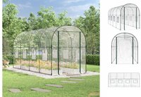 vidaXL Gew&auml;chshaus Transparent 160x400x190 cm PVC & Stahl