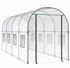 vidaXL Gewächshaus Transparent 160x400x190 cm PVC & Stahl