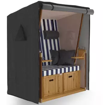 Sanzaro Strandkorb-Schutzhülle 120cm grau (RCBC120.PE.GRAU)