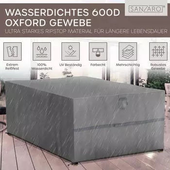 Sanzaro Abdeckung Gartenm&ouml;bel winterfest (RCT200.GRAU)