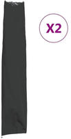 vidaXL Sonnenschirm-Schutzh&uuml;llen 2 Stk. 170x28/32 cm 420D Oxford