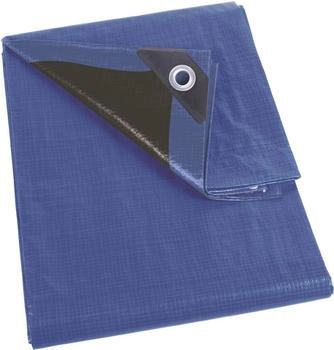 Perel Perel Abdeckplane - Blau/Schwarz - Sehr Strapazierfähig - 5 x 5 m