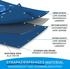 Karat Abdeckplane Wasserdichte Plane mit Ösen Schutzplane 240 g/m² 6 x 8 m Blau