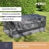 Perel Schutzhülle S Abdeckung rechteckig 165x135cm für Gartenmöbel Plane wasserfest