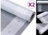 vidaXL Gitter-Abdeckplanen 2 Stk. 260 g/m² 1,5x20 m Weiß