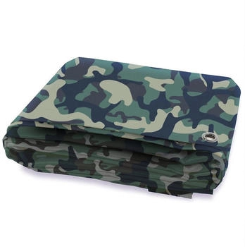 Karat Abdeckplane Wasserdichte Plane mit Ösen 100 g/m² Camouflage 1,5 x 6 m