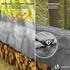 Vounot 2x3m Abdeckplane 240 g/m² wasserdicht mit Ösen grau