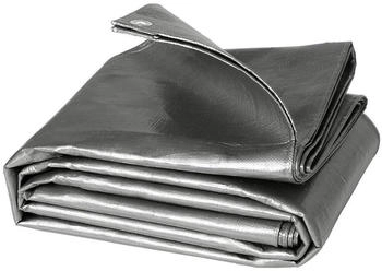 Woltu PE Schutzplane mit Ösen 180 g/m² 3 x 6 m grau (GZ1178m5)