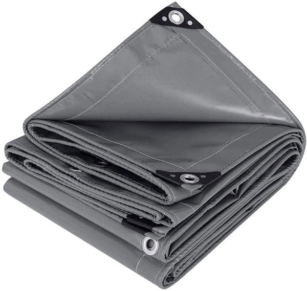 WOLTU Inkijkwerende stroken voor dubbelstaafmatten, 450 g/m², PVC, dubbelstaafmattenhek, ondoorzichtig, weerbestendig, windscherm, 19 cm x 70 m, inkijkbescherming, omheining voor tuin, balkon, incl