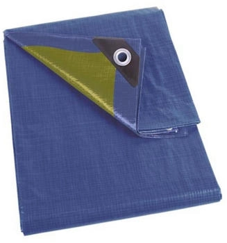 Perel Perel - 110-0304 - Abdeckplane - Blau/Khaki - Strapazierf&auml;hig - 3 x 4 m
