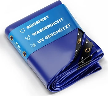 Nemaxx Schutzplane Abdeckplane 400x800 cm blau mit &Ouml;sen 650 g/m&sup2; Abdeckplane 400x800 cm blau mit &Ouml;sen 650 g/m&sup2;