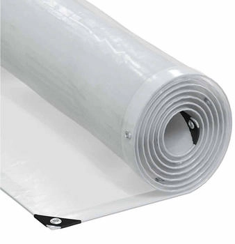 vidaXL Transparente Plane Mit &Ouml;sen 5x5 M Polyethylen (4018524)