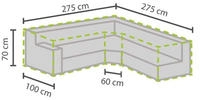 Wetterfeste Schutzh&uuml;lle Abdeckung Trapez F&uuml;r Garten Lounge Set, 275x275x100cm