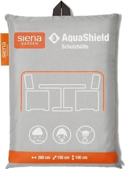 Siena Garden Schutzhülle AquaShield 260 cm x 150 cm x 100 cm Hellgrau