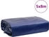 vidaXL Abdeckplane, Plane mit Metallösen, Abdeckung UV-Beständig Schimmelbeständig, Schutzhülle Zeltplane Reißfest Wasserfest, Blau 5x8 m 650 g/m²