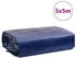 vidaXL Abdeckplane, Plane mit Metallösen, Abdeckung UV-Beständig Schimmelbeständig, Schutzhülle Zeltplane Reißfest Wasserfest, Blau 5x5 m 650 g/m²