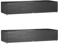 vidaXL Abdeckungen f&uuml;r Sonnenliegen 2 Stk. 12 &Ouml;sen 205x75x40 cm