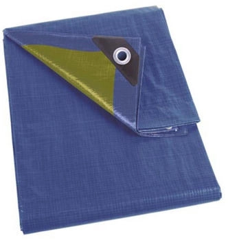 Perel Abdeckplane blau/khaki 12 x 15 m (110-1215)