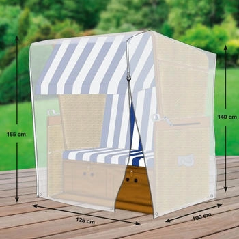 GWM Premium Strandkorbhülle 125 x 100 x 165 140 H cm