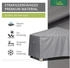 GWM Premium Schutzhülle für Gartentisch Rechteckig 105 x 105 x 71 cm