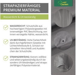 GWM Premium Loungegruppen L-Form Asymmetrisch 300 x 245 x 80 cm Rechts
