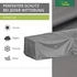 GWM Premium Loungegruppen L-Form Asymmetrisch 255 x 195 x 80 cm Rechts