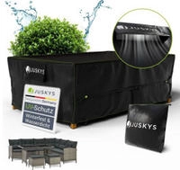 Juskys Gartenm&ouml;bel-Schutzh&uuml;lle CoverSafe Pro (1-St), 4,86 m2, Abdeckplane mit