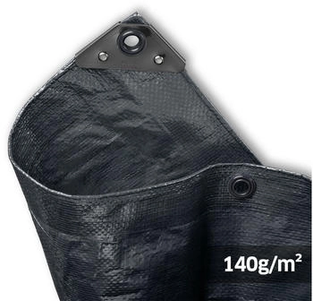 Noor Abdeckplane Profi 140 g/m&sup2; 2 m x 3 m Anthrazit