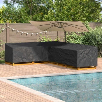 vidaXL Gartenm&ouml;belabdeckung 355 x 275 x 80 cm 420D Oxford Stoff (4105703)