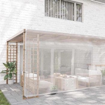 vidaXL Transparente Plane mit &Ouml;sen 6x6 m Polyethylen (4018529)