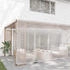 vidaXL Transparente Plane mit Ösen 6x6 m Polyethylen (4018529)