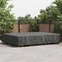 vidaXL Gartenmöbelabdeckung Schwarz 350 x 260 x 90 cm 210D (4105867)